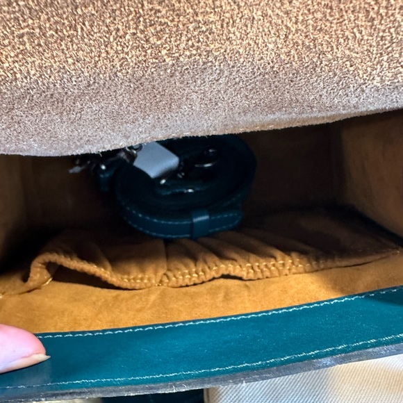 Patricia Nash-Chauny-Satchel Crossbody-Blue Coral-Tooled Leather-Purse & Wallet - Picture 12 of 15